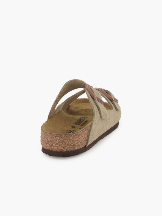 Birkenstock Flache Pantolette Taupe 95613 4