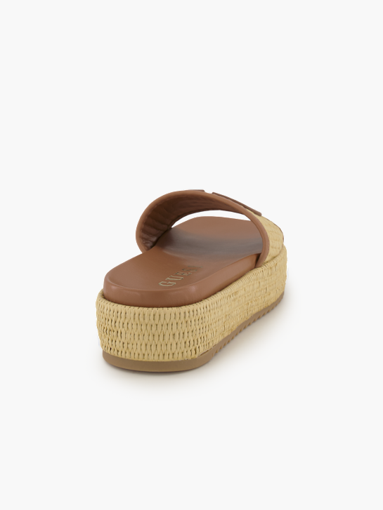GUESS Flache Pantolette Beige 95627 4