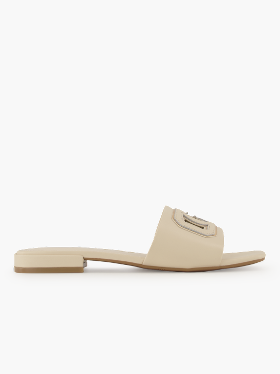 GUESS Flache Pantolette Creme 95633 2