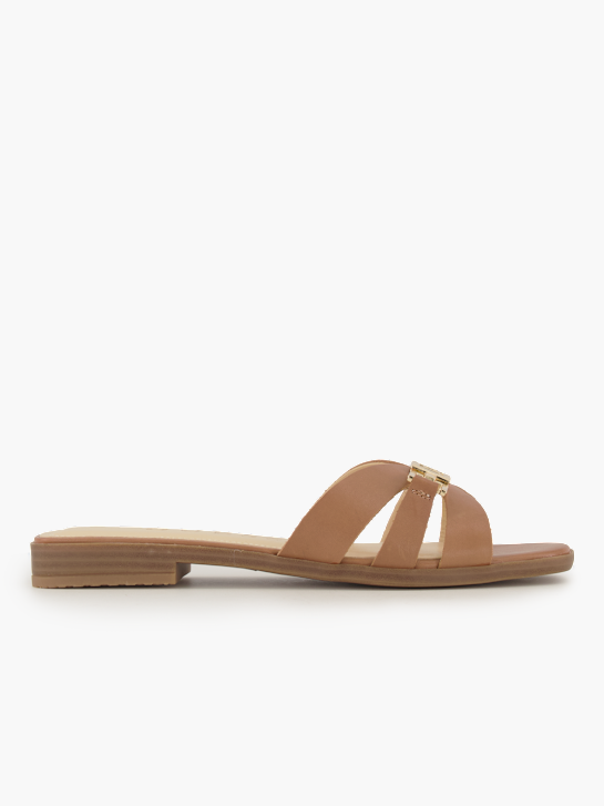 GUESS Flache Pantolette Beige 95632 2