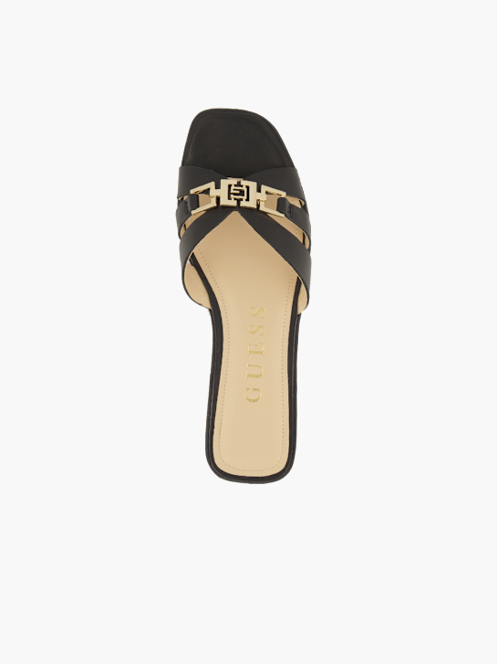 GUESS Flache Pantolette Schwarz 95634 2