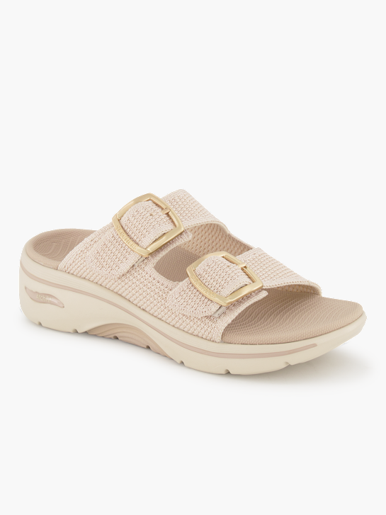 Skechers Flache Pantolette Creme 95784 1