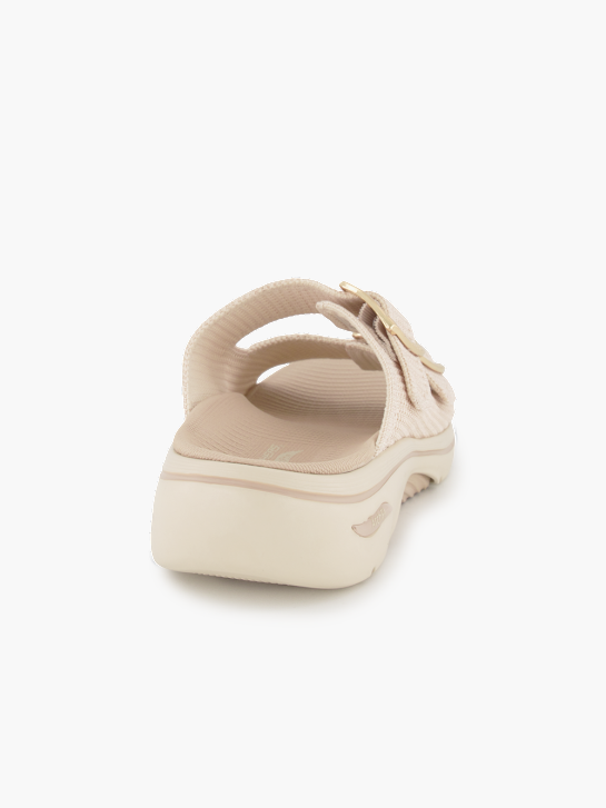 Skechers Flache Pantolette Creme 95784 5