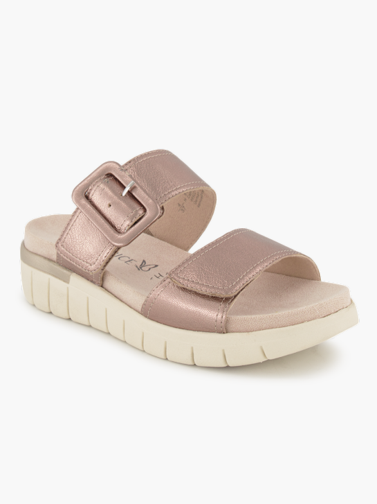 Caprice Flache Pantolette Silber 95877 1