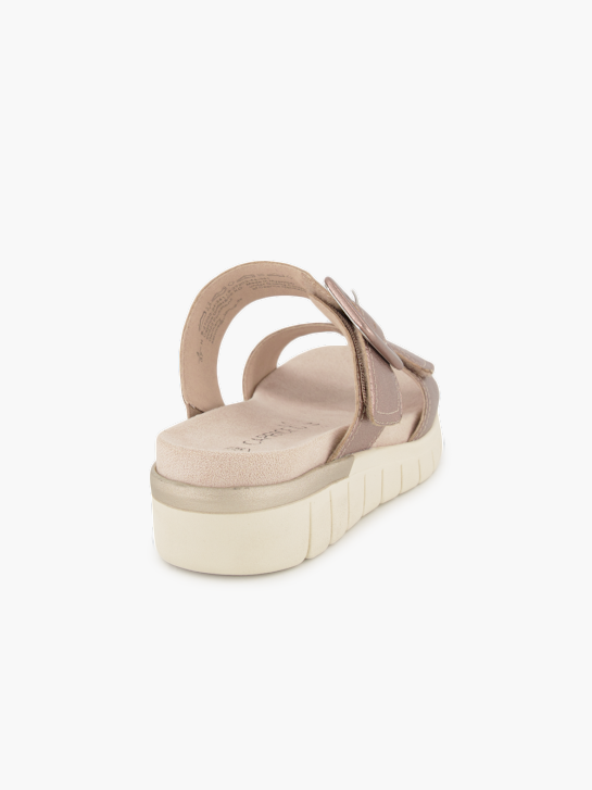 Caprice Flache Pantolette Silber 95877 4