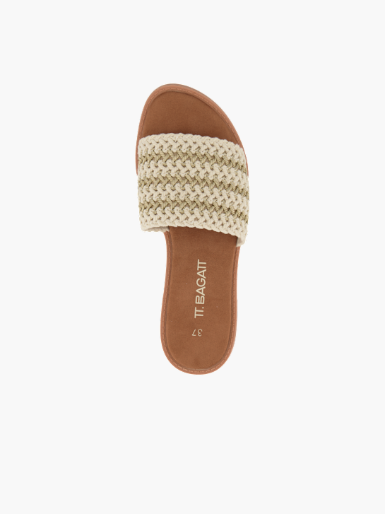 Bagatt Flache Pantolette Gold 95969 3