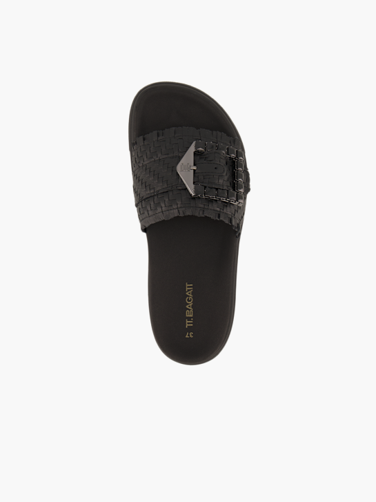 Bagatt Flache Pantolette Schwarz 95972 3