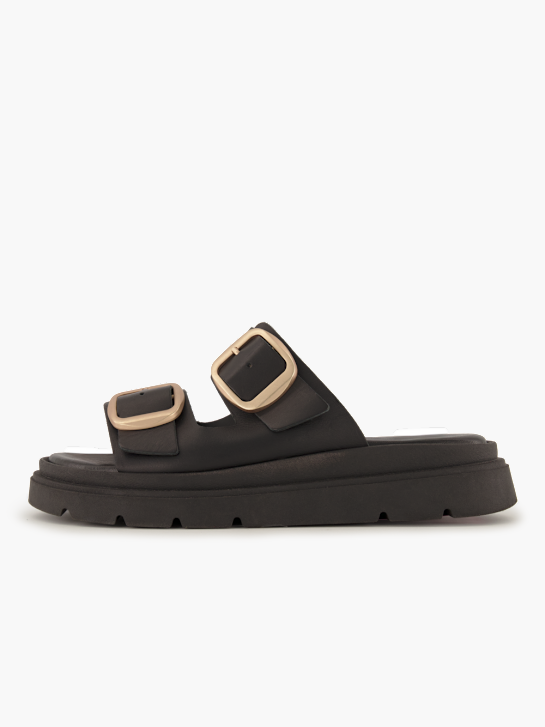 Tamaris Flache Pantolette Schwarz 95993 2