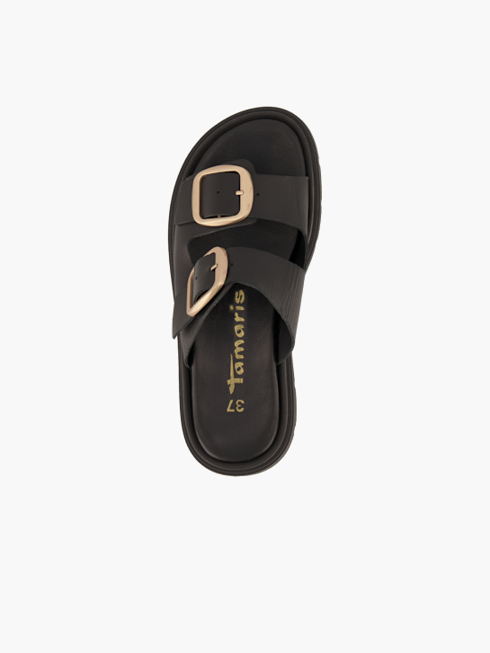 Tamaris Flache Pantolette Schwarz 95993 3