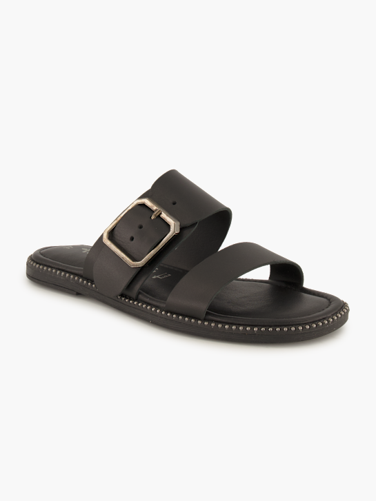 Tamaris Flache Pantolette Schwarz 96007 1