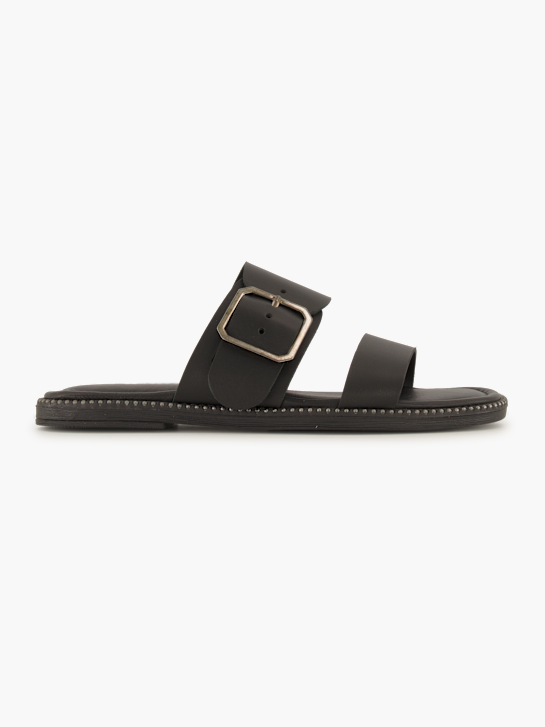 Tamaris Flache Pantolette Schwarz 96007 2