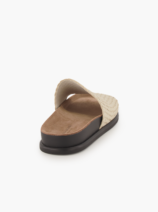 Vagabond Flache Pantolette Creme 96043 4