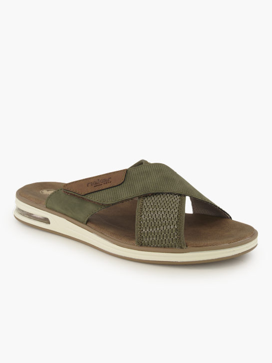 Rieker Ciabatta aperta dietro Verde 96134 1