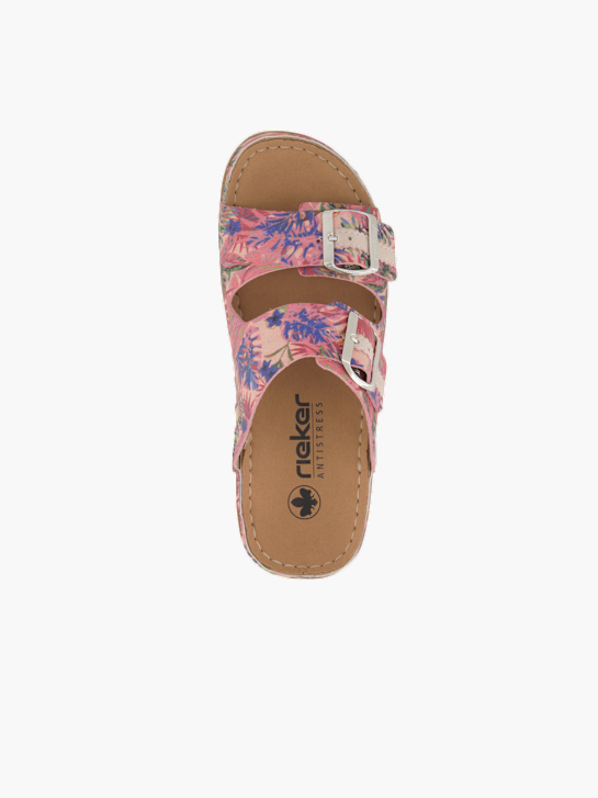 Rieker Flache Pantolette Rosa 96197 3