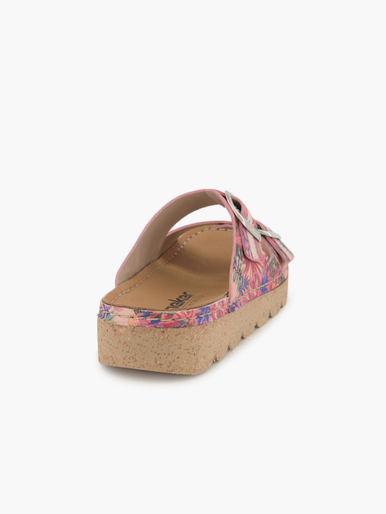 Rieker Flache Pantolette Rosa 96197 4