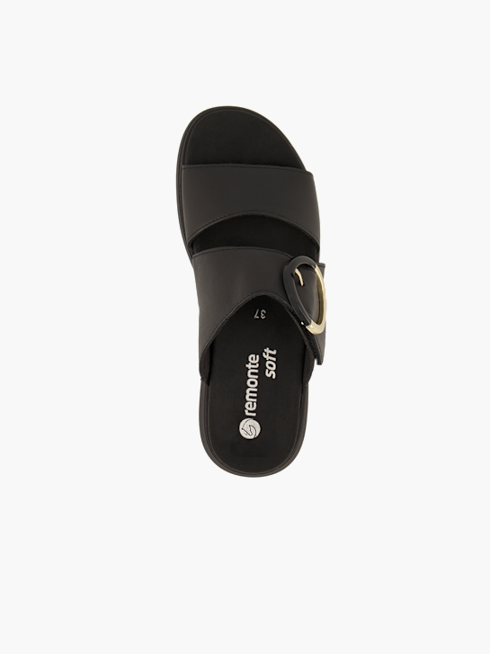 remonte Flache Pantolette Schwarz 96214 3