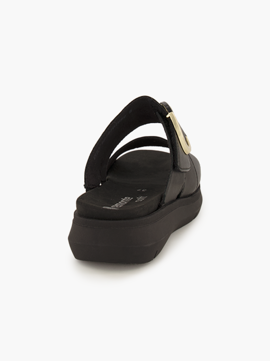 remonte Flache Pantolette Schwarz 96214 4