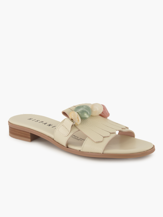 Hispanitas Flache Pantolette Weiss 96244 1