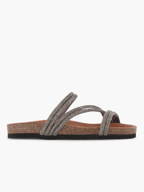Varese Flache Pantolette Grau 96303 2