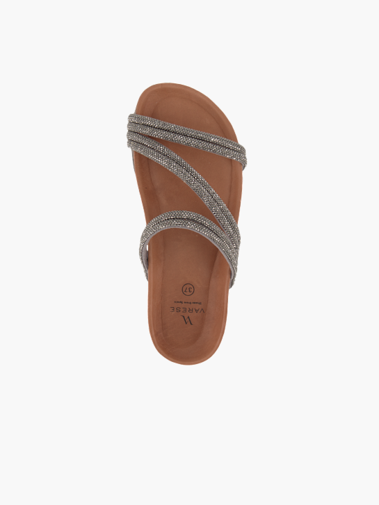 Varese Flache Pantolette Grau 96303 3