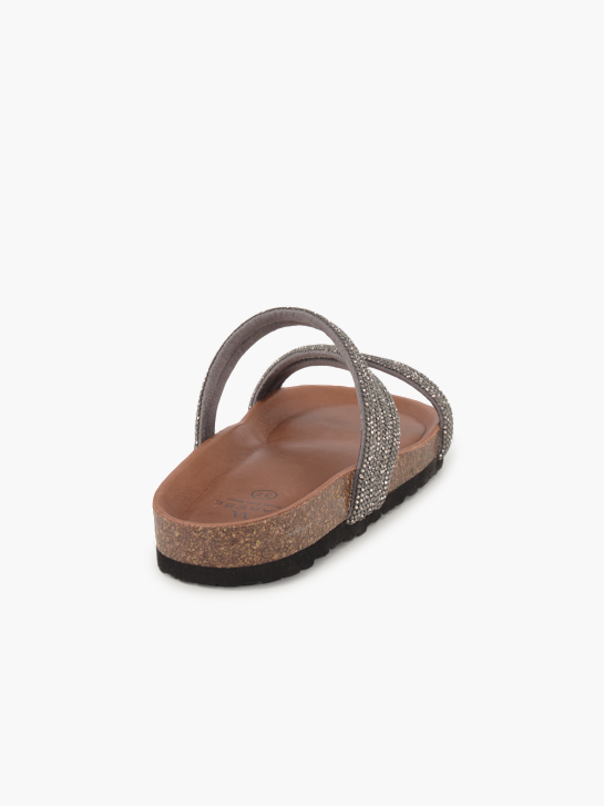 Varese Flache Pantolette Grau 96303 4