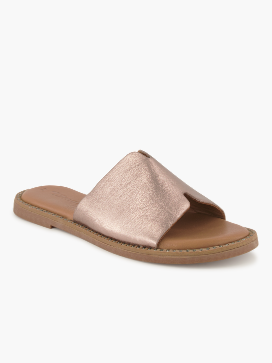 Tamaris Flache Pantolette Bronze 96309 1