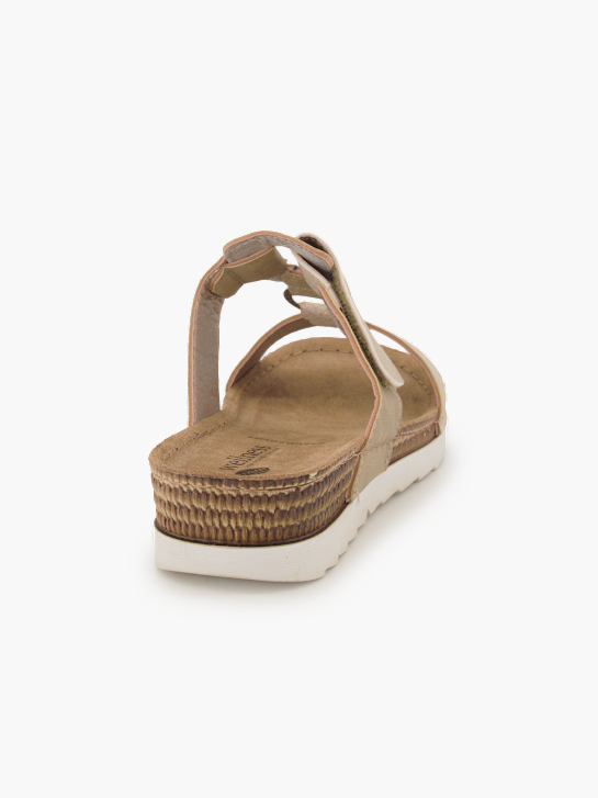 Wellness Offener Hausschuh Beige 96337 4