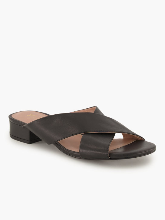 Varese Flache Pantolette Schwarz 95039 1
