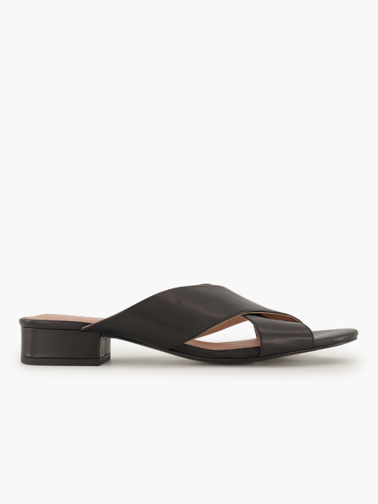 Varese Flache Pantolette Schwarz 95039 2