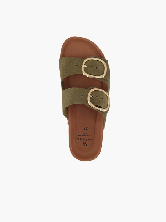 Varese Flache Pantolette Grün 95050 3