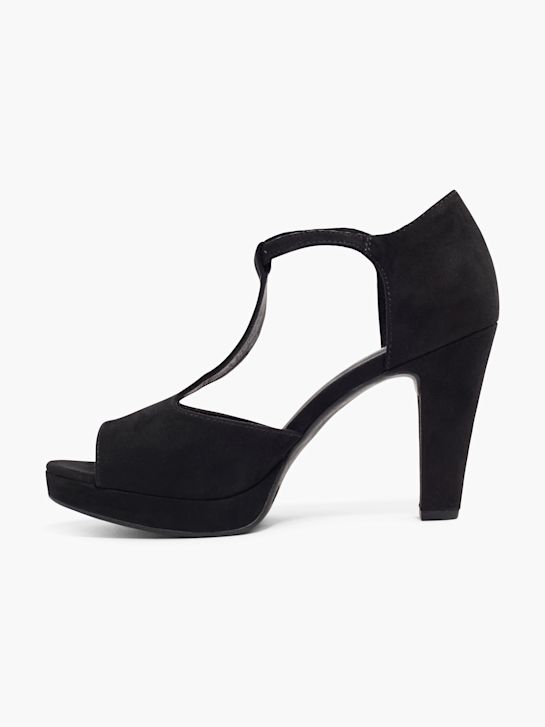 Graceland Zapatos peep-toes negro 13483 3