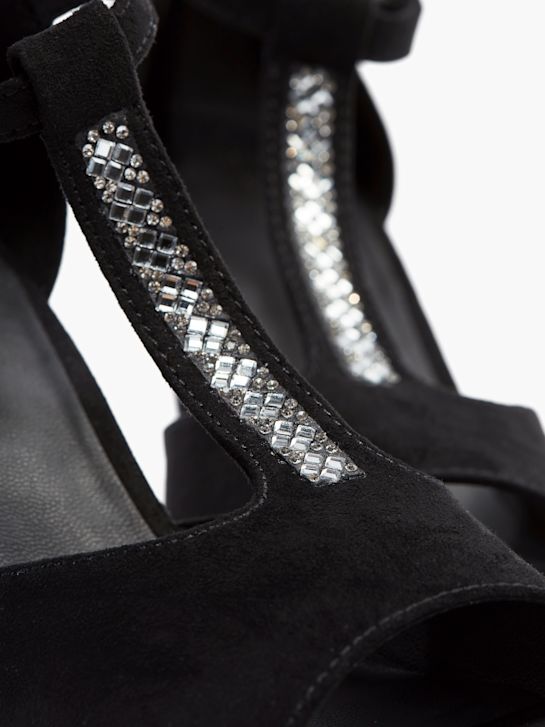 Graceland Zapatos peep-toes negro 13483 9