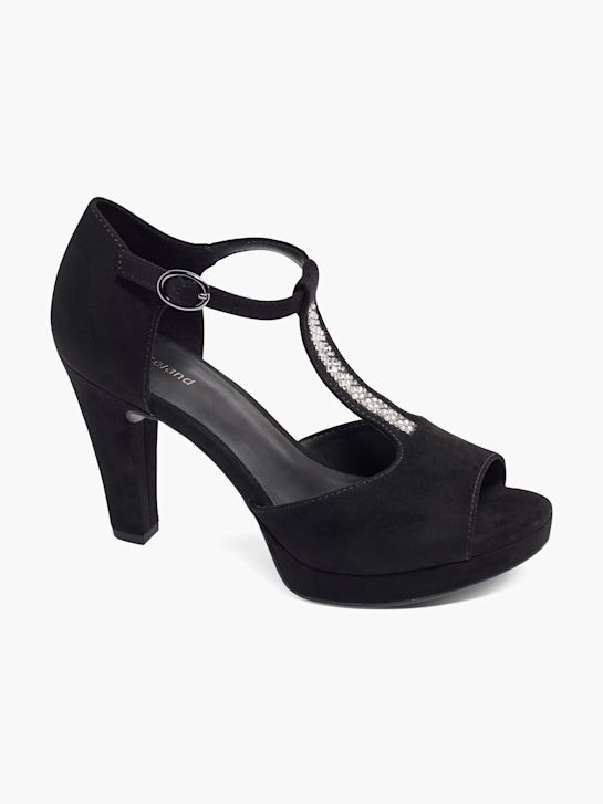 Graceland Zapatos peep-toes negro 13483 10
