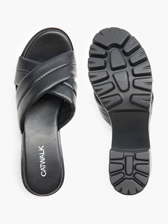 Catwalk Sandály na podpatku černá 2405 3