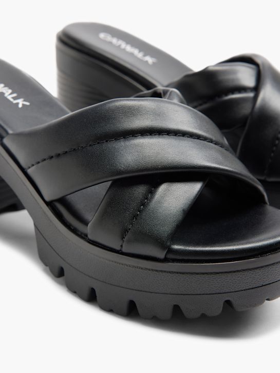 Catwalk Sandály na podpatku černá 2405 5
