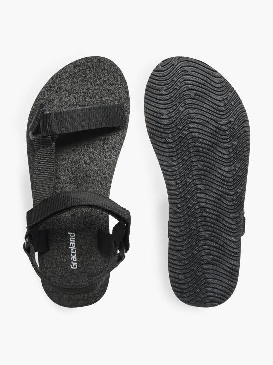 Graceland Trekingové sandále čierna 6039 3