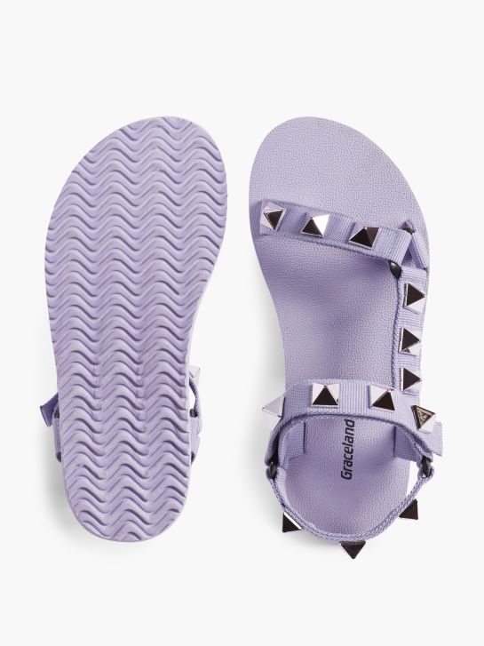 Graceland Trekingové sandály fialová 2414 3