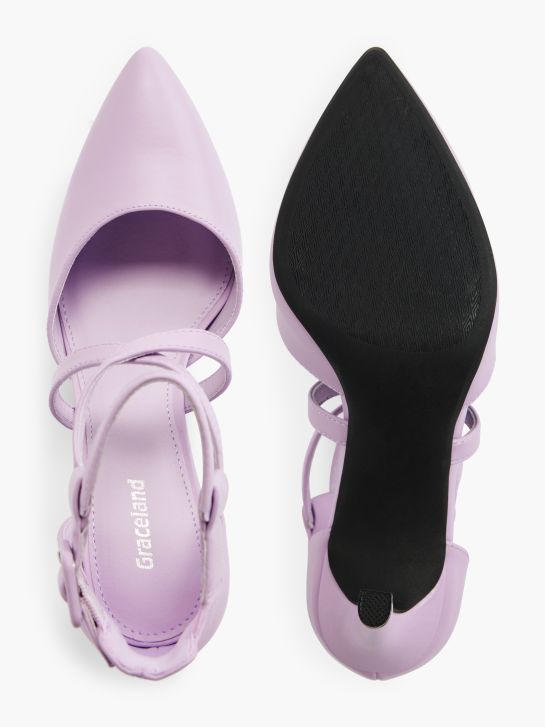 Graceland Pantofi cu cataramă violet 7198 3