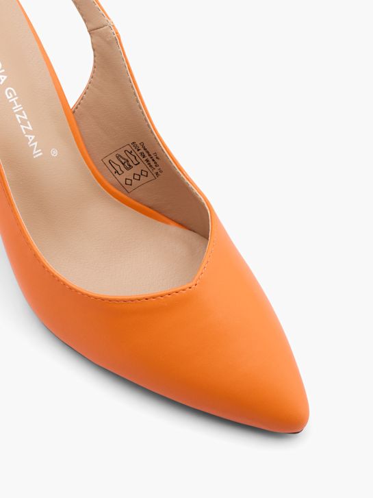 Claudia Ghizzani Pantofi cu toc orange 11011 2