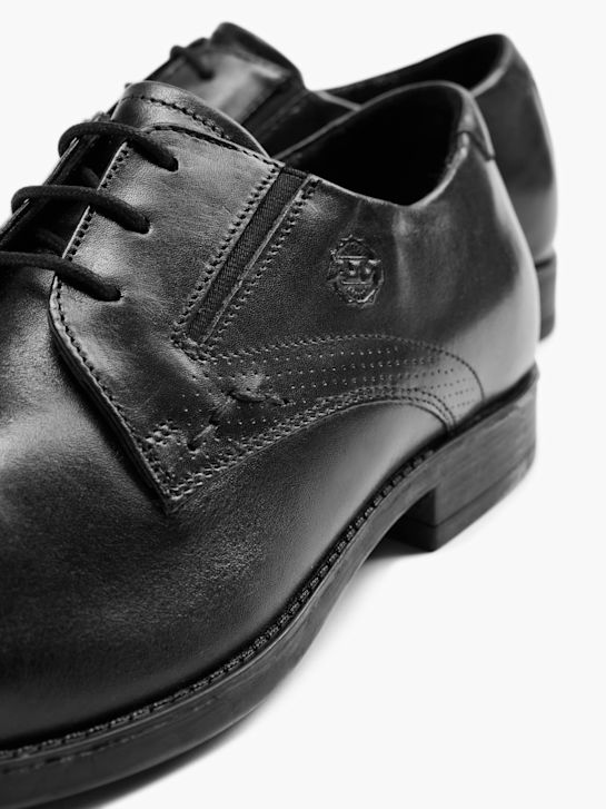 AM SHOE Spoločenská obuv čierna 9663 5