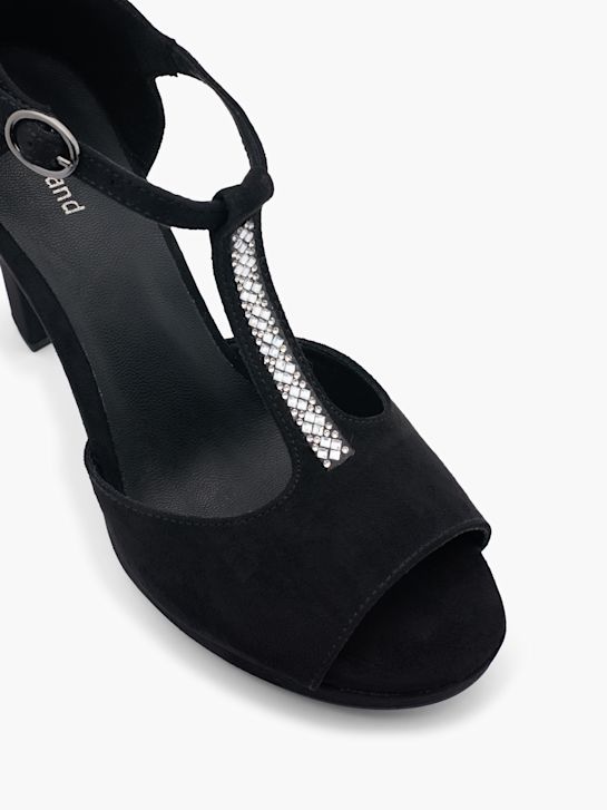 Graceland Zapatos peep-toes negro 13483 5
