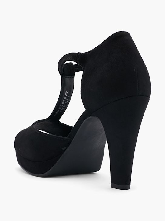 Graceland Zapatos peep-toes negro 13483 4