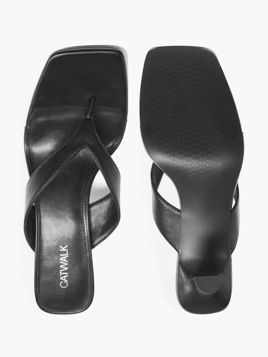 Catwalk Sandal med tå-split Sort 7805 3