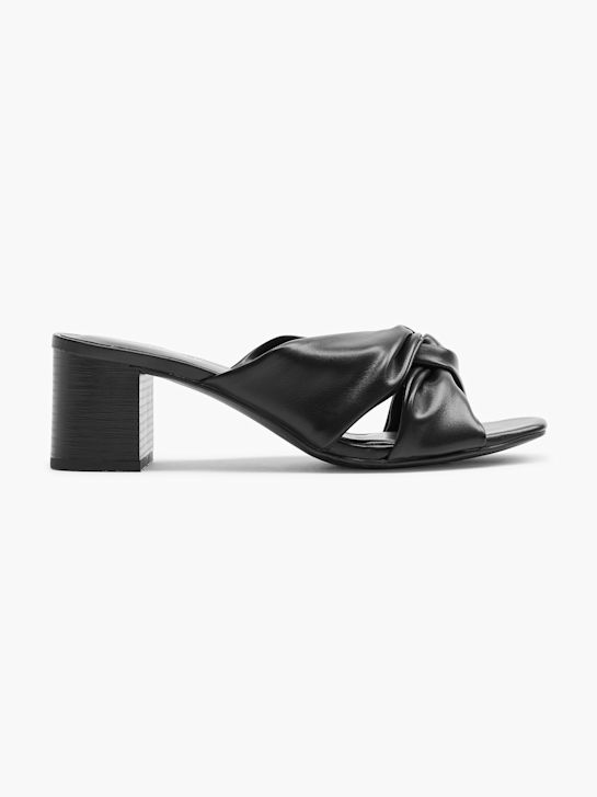 Catwalk Ciabatta aperta dietro Nero 20660 1