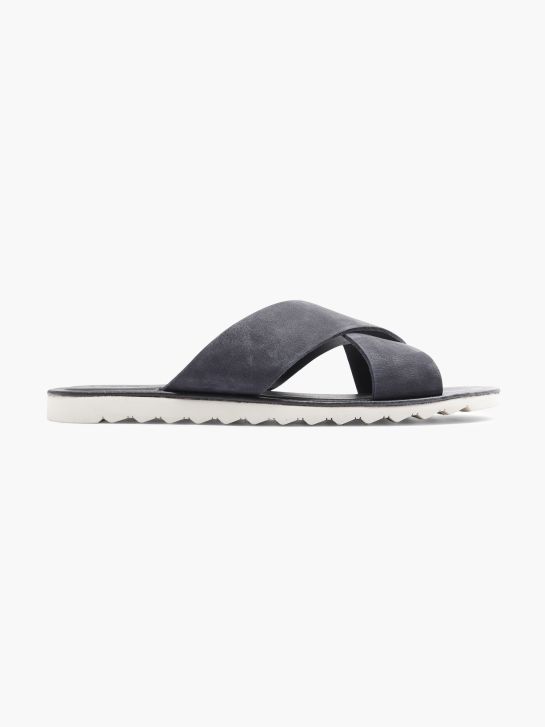 AM SHOE Slip in sandal mørkeblå 2360 1