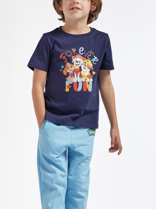 T-shirt Maglia Maglietta Cotone Bielastico Bimbo Bambino Paw Patrol Bianco 4a 0