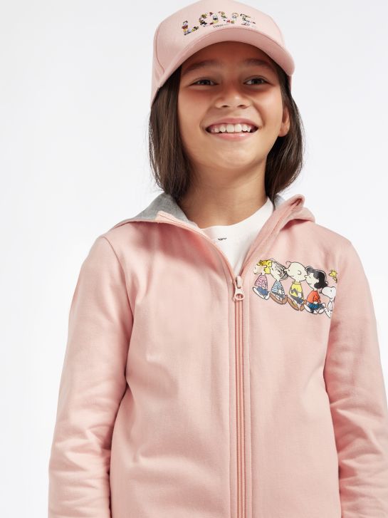 Peanuts Hoodie Lyserød 7080 5