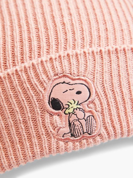 Peanuts Stickad mössa Rosa 5260 3