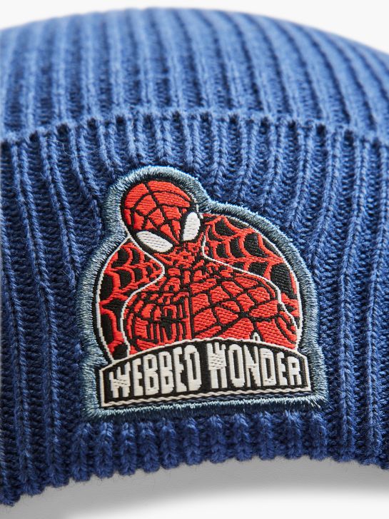 Spider-Man Pletená čiapka tmavomodrá 7140 4