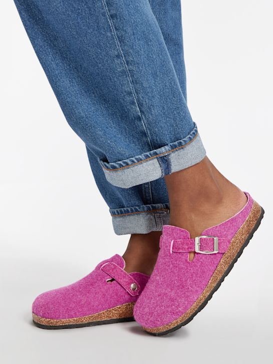 GARZON - Scarpe Da Casa Donna Calde E Comode - Pantofole Con Zeppa Morbidissima E Suola Antiscivolo - Serigrafia Ragazza, Taglia Consigliata +1